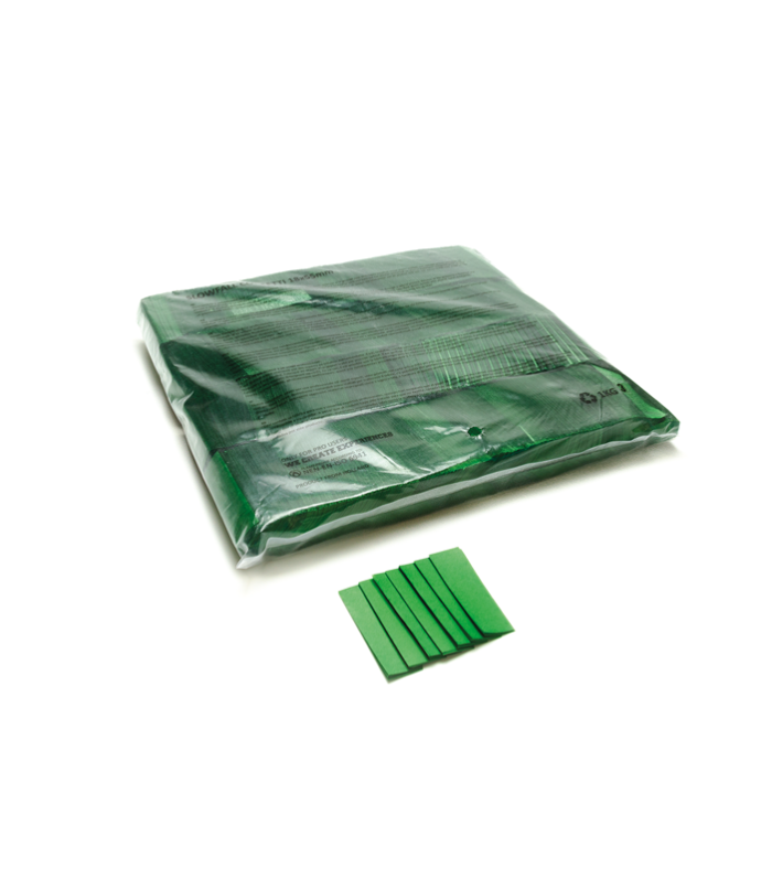 TCM FX - Lassú esésű Konfetti Téglalapok 55x17mm - Sötétzöld - 1 kg